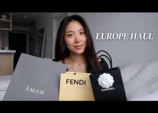  UNBOXING HAUL WAS ICH IN EUROPA GEKAUFT HABE FENDI CHANEL HAUTPFLEGE ALO NEUER EINKAU