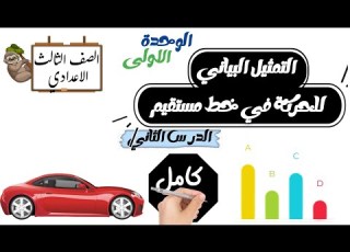 التمثيل البياني للحركة في خط مستقيم الدرس الثاني علوم ثالثة إعدادي
