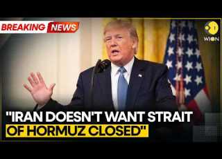 US Iran War Trump Says Iran Wants Hormuz Open So They Can Make 500 Million A Day WION BREAKING
