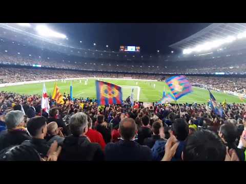 FC Barcelona Alle Alle Alleeee Camp Nou Champions League 2019 Vs Man United