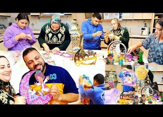  علقنا زينه رمضان وفرحتنا بشكل الشقه