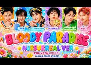  ENHYPEN 엔하이픈 Bloody Paradise Nursurreal Ver Color Coded Lyrics