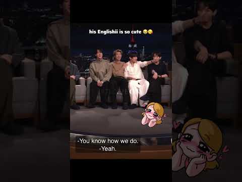 Confidence Comfidence He Is Really Cute Bts BTS JIMMY FALLON SHOW NEW
