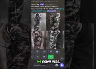  Make Your Own Dream Tattoo With AI Shorts Ai Midjourney Tattoo