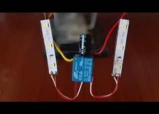 فكرة مذهلة بإستعمال الرليه LED Flasher Circuit Very Easy