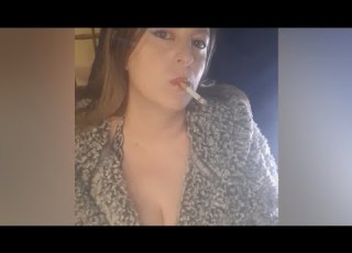 Smoking 2 Cigarettes Dangling And Up Close Blowing Smoke In Your Face Smokingfetish