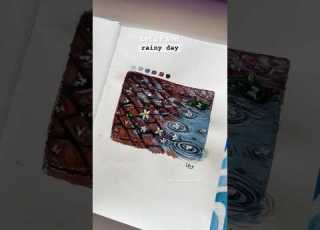  Rain Gouache Painting Art Painting Satisfying Rain Shorts Artist Diy Acrylicpainting
