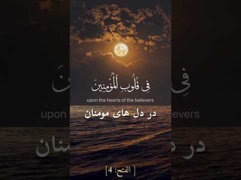 تلاوت زیبای شیخ منشاوی هوالذی انزل السکینة فی قلوب المومنین