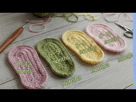 لكلوك Baby حذاء مقاسات Baby Crochet Shoe Sizes From 0 12 Months