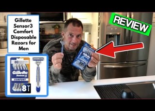 Gillette Sensor3 Comfort Disposable Razors For Men 8 Count Lubrastrip Glides Easily Over Your Skin