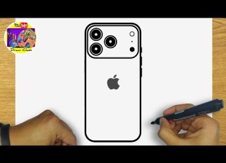 HOW TO DRAW IPHONE 17 PRO MAX DRAWING APPLE IPHONE 17 PRO MAX