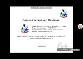 Свидетельство о регистрации Пингвин 2020 н в Мамонтёнок 2017 н в Мультимания 2017 н в