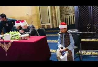 تلاوة عطرة للشيخ حمزة الهنداوي في م لتقى الطفل من الجامع الأزهر