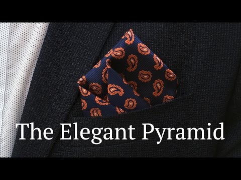 The Elegant Pyramid How To Fold A Pocket Square