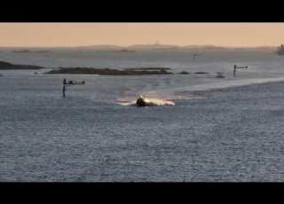  Swedish Kriegsmarine Stridsbåt 90H CB90 Full Stop From 40kts In 35M