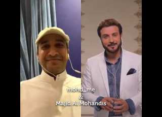 غني الان مع البرنس ماجد المهندس اغنية نصاب واغتنم فرصة الظهور معه في الفيديو كليب على قناة روتانا