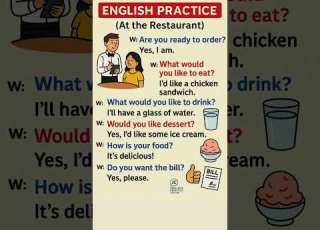 Learn English At The Restaurant Simple Conversation Practice For Beginners Easyenglisheveryday