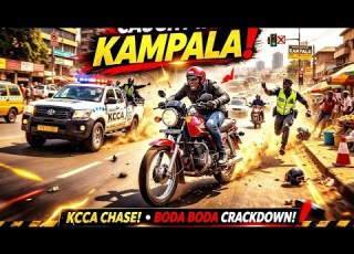  Crazy Boda Boda Escape From KCCA In Kampala