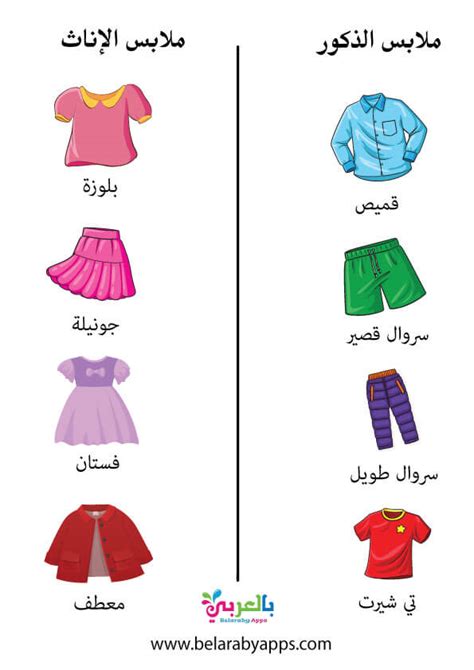 أنواع الملابس