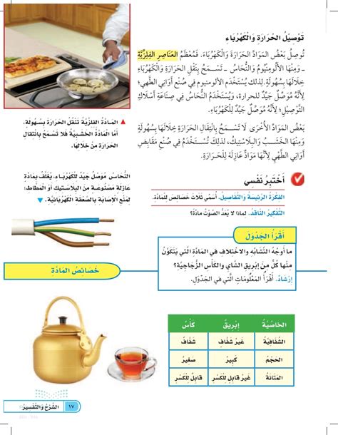 أوجه التشابه والاختلاف في مادة إبريق الشاي والكوب الزجاجي