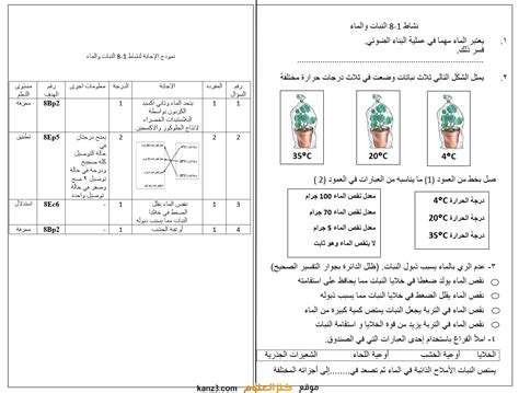إجابات لكتاب الطالب 3 أسئلة التفجير الكامل للصف الثامن