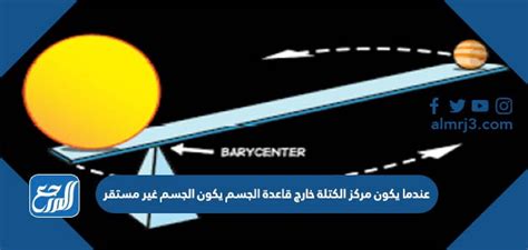 إذا كان مركز الجاذبية خارج قاعدة الجسم، فهل الجسم غير مستقر، صحيح أم خطأ