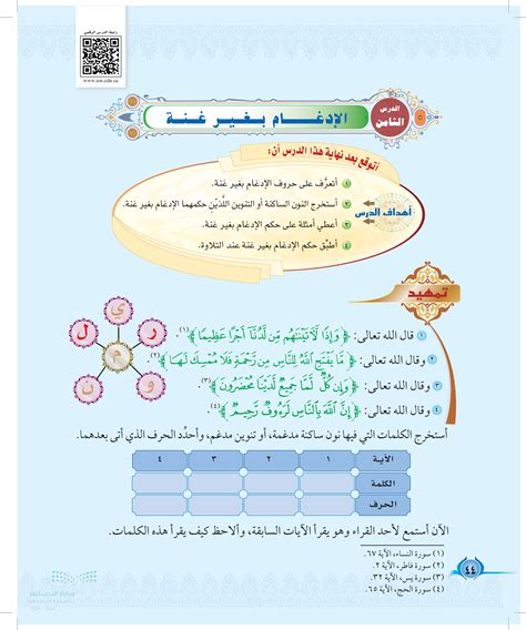 استخرج الكلمات بحرف راهبة غير واضح أو تانوين ضبابي وحدد الحرف الذي يأتي بعده