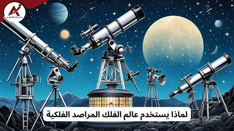 اشرح ما هي أنواع التلسكوبات الفلكية التي يمكن العثور عليها في المراصد الفلكية؟