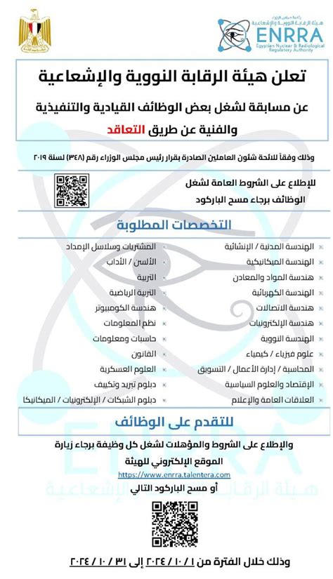 الشروط العامة والمطلوبة للتقدم لشغل وظائف هيئة الرقابة المالية