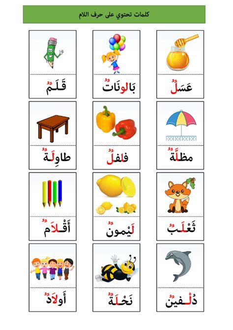 الكلمات التي تنتهي بحرف Ta و R