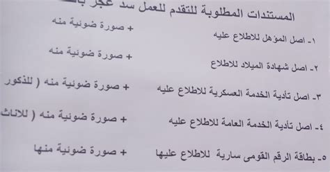 المستندات المطلوبة للتقدم بالكلية التقنية للبنات