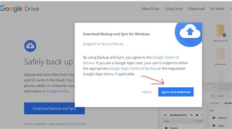 باستخدام تطبيق Google Backup & Sync باستخدام تطبيق Google Backup & Sync