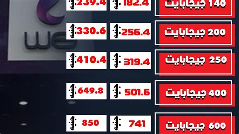 باقات الإنترنت الإضافية من WE
