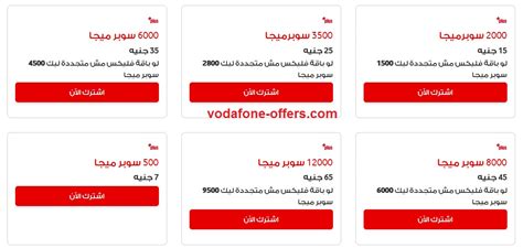باقات فليكس فودافون للمكالمات الشهرية فقط والمكالمات على النت