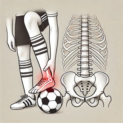 تؤدي إصابة لاعب كرة القدم إلى انخفاض كفاءة عمل هيكله المحوري، سواء أكان ذلك صحيحًا أم خطأ.