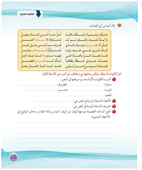 تخيل أن هذه القصيدة موجهة إليك من والدك، ترد عليه برسالة اعتذار، واحذر من الأخطاء النحوية.