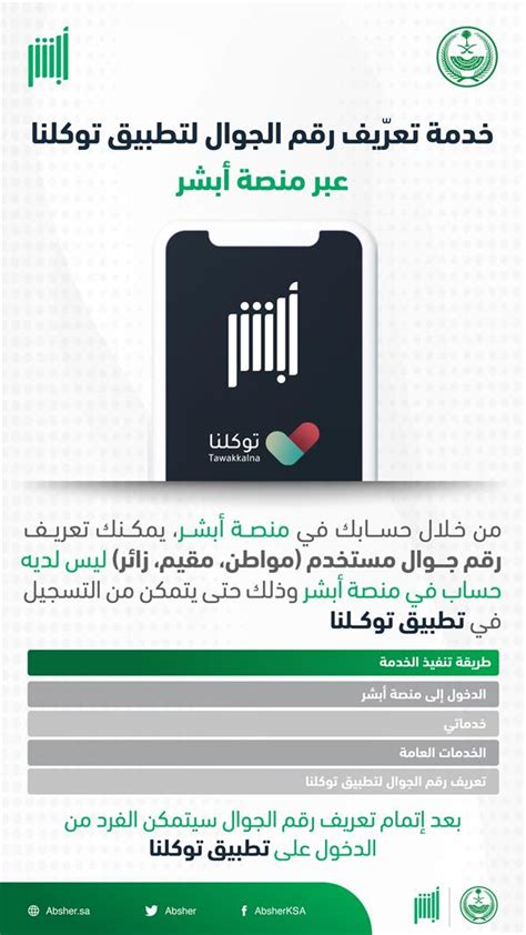تسجيل جديد في توكلنا لمن ليس لديه حساب في أبشر
