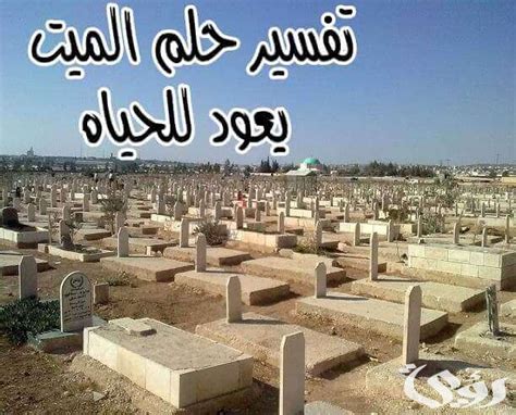 تفسير حلم عودة الميت الى الحياة و المرؤى المسمى باسمه