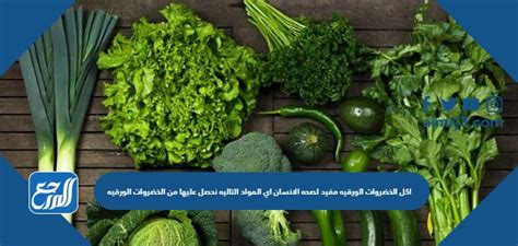 تناول الخضر الورقية مفيد لصحة الإنسان.  أي من المواد التالية نحصل عليها من الخضر الورقية