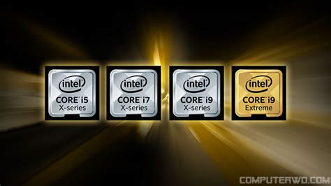 جدول معالجات Core X-series