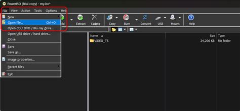 خطوات نسخ Windows إلى Poweriso Flash