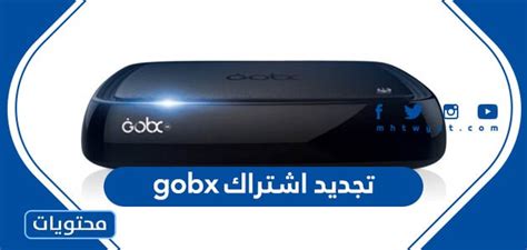 رابط Gobx لتجديد اشتراك Gobix 2024