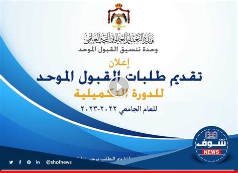 رابط هيئة التنسيق الموحدة للجامعات الأردنية admhec.gov.jo