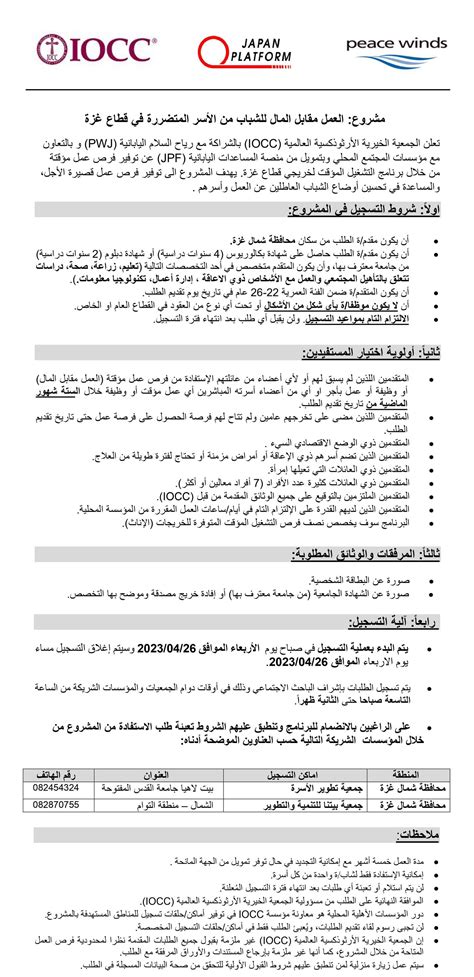 شروط الترخيص في ة ة القطاع