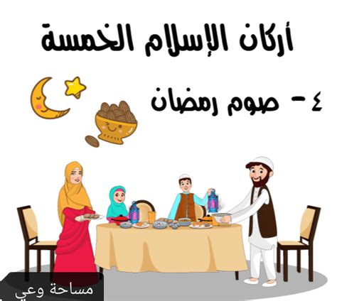 صوم شهر رمضان واجب وأحد أركان الإسلام الخمسة، ويقصد به ترك المفطرات من طلوع الشمس إلى غروبها.  ثم بعد صيام رمضان في السنة الثانية.  الجواب: