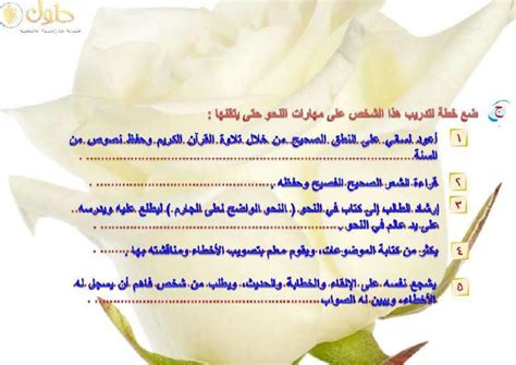 ضع خطة لتدريب هذا الشخص على المهارات النحوية حتى يتمكن من القيام بذلك