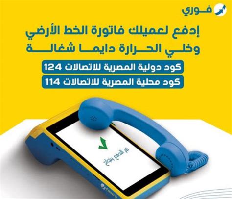 طريقة أخرى لدفع فاتورة الهاتف الأرضي هي من خلال فوري