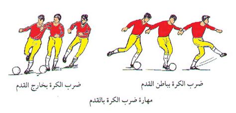 عند تركيب الكرة بالجزء الخارجي من قدمك يجب أن يكون موضع جذعك