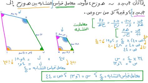 في بعض الأحيان يسمى معامل التشابه بين مضلعين بنسبة التشابه