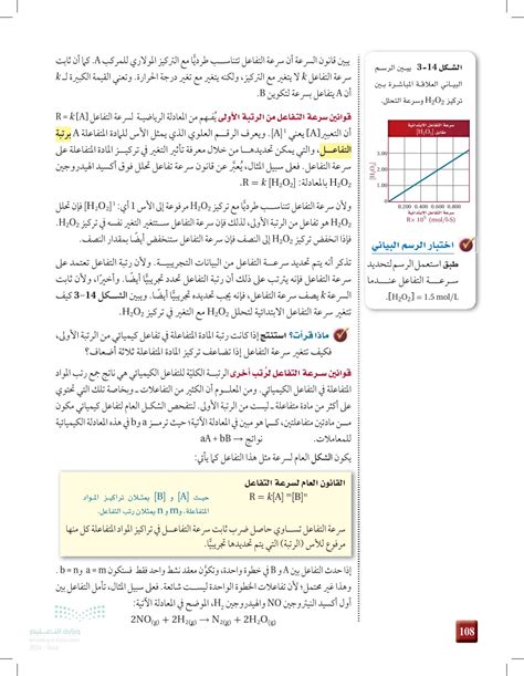 قانون معدل التفاعل R = K H2O2 بالنسبة للتفاعل H2O2 = H2 + O2، ينتقل التفاعل من الترتيب - الفجر إلى الحلول